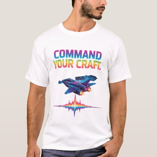 Beveel uw vaartuig." t-shirt (Voorkant)