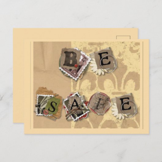 BEVEILIG BRIEFKAART (Voorkant / Achterkant)