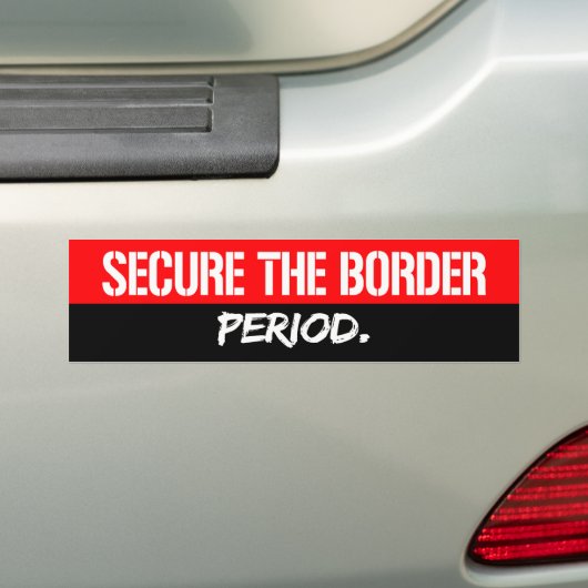 Beveilig de grens - Periode - Conservatief - Bumpersticker (Op auto)