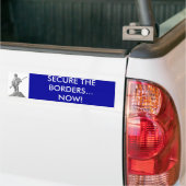 BEVEILIG DE GRENZEN... NU! BUMPERSTICKER (Op Truck)