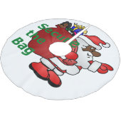 Beveilig de tas zwarte Santa Tree rok Kerstboom Rok (Gekanteld)