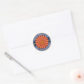 Beveilig onze zuidgrens vierkante sticker (Envelop)