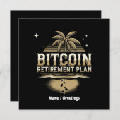 Beveilig uw toekomst met een Bitcoin-pensioenplan Kaart (Voorkant / Achterkant)