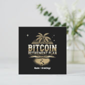 Beveilig uw toekomst met een Bitcoin-pensioenplan Kaart (Staand voorkant)