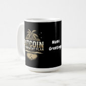 Beveilig uw toekomst met een Bitcoin-pensioenplan Koffiemok (Voorkant links)