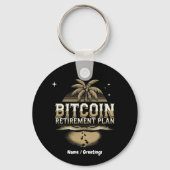 Beveilig uw toekomst met een Bitcoin pensioenplan Sleutelhanger (Voorkant)