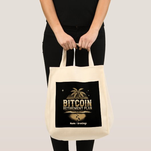 Beveilig uw toekomst met een Bitcoin-pensioenplan Tote Bag (Voorkant (product))