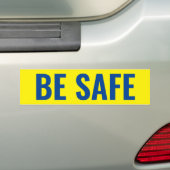"BEVEILIG ZIJN" BUMPERSTICKER (Op auto)