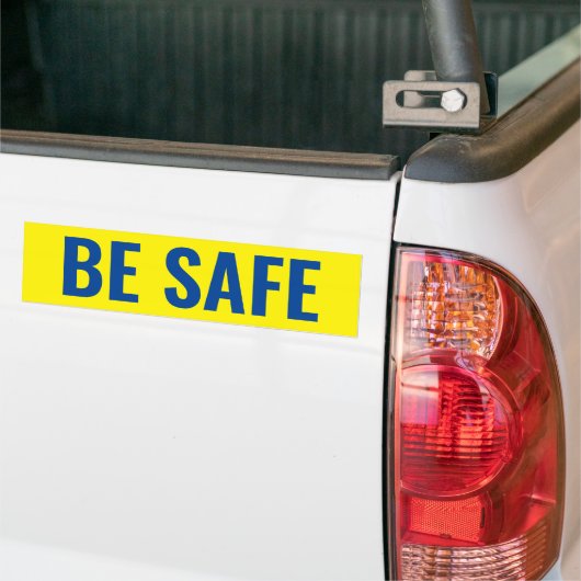 "BEVEILIG ZIJN" BUMPERSTICKER (Op Truck)
