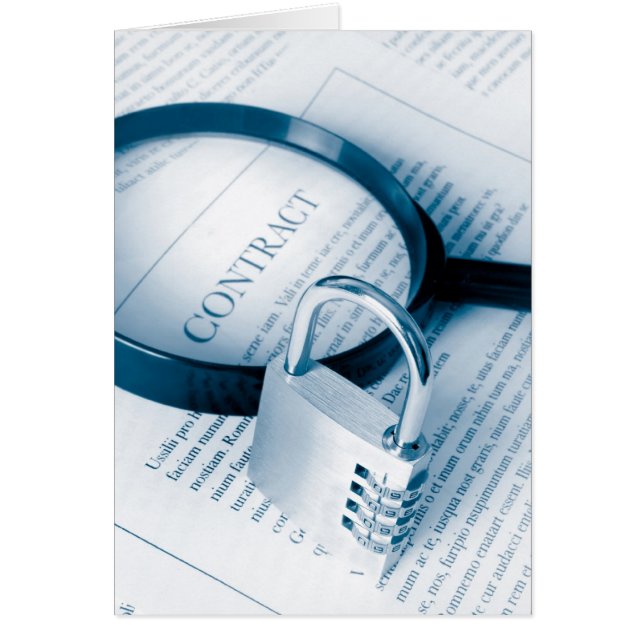 beveiligd contract (Voorkant)