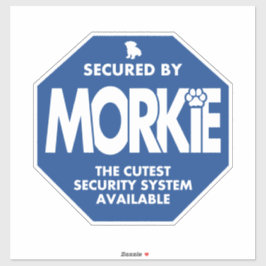 Beveiligd door Morkie Sticker