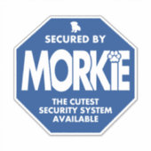 Beveiligd door Morkie Sticker (Voorkant)