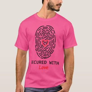 Beveiligd met Liefde Mooie cadeau retro T-shirt