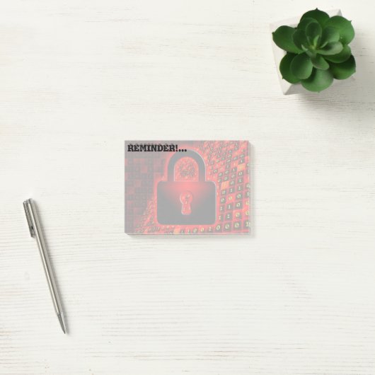 Beveiligde gegevens post-it® notes (Kantoor)