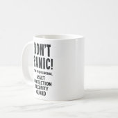 beveiliger voor bedrijfsmiddelenbeveiliging koffiemok (Voorkant links)