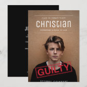 Beveiliging als Afstuderen voor de aangerekende re Kaart (Voorkant / Achterkant)