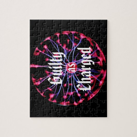 Beveiliging als opgeladen plasmaval legpuzzel (Verticaal)