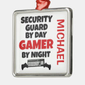 Beveiliging beschermt videospellen afspelen metalen ornament (Links)