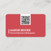 Beveiliging Bodyguard Visitekaartje (Voorkant)