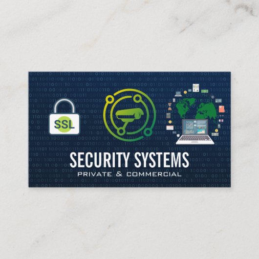 Beveiliging Cyber Tech Visitekaartje (Voorkant)