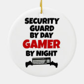 Beveiliging door Day Gamer by Night Keramisch Ornament (Achterkant)