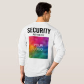 Beveiliging dubbelzijdige Sjabloon Moderne Mannen T-shirt (Achterkant volledig)