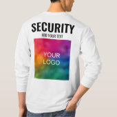 Beveiliging dubbelzijdige Sjabloon Moderne Mannen T-shirt (Achterkant)