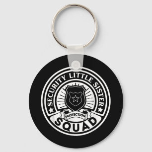 Beveiliging Little Sister Protection Squad Grappig Sleutelhanger