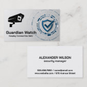 Beveiliging Logo | Technologie-achtergrond Visitekaartje (Voorkant / Achterkant)