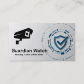 Beveiliging Logo | Technologie-achtergrond Visitekaartje (Voorkant)