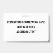 Beveiliging met aangepaste logo-ID Badge (Achterkant)