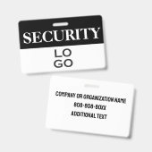 Beveiliging met aangepaste logo-ID Badge (Voor- en achterkant)