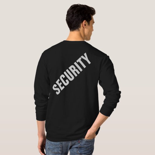 Beveiliging met dubbelzijdig afdrukken, lange hoes t-shirt (Achterkant volledig)