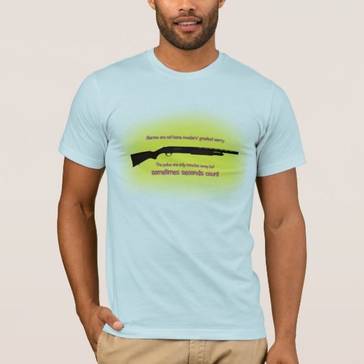 beveiliging met geweerkanonnen t-shirt (Voorkant)