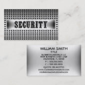 Beveiliging Metal Look Visitekaartje (Voorkant / Achterkant)