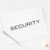 Beveiliging Ovale Sticker (Envelop)