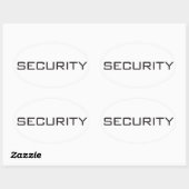 Beveiliging Ovale Sticker (Vel)