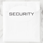 Beveiliging Ovale Sticker (Tas)