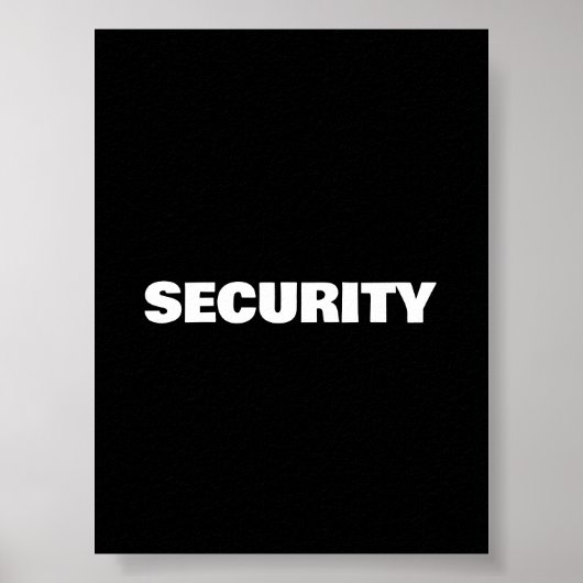 Beveiliging Poster (Voorkant)