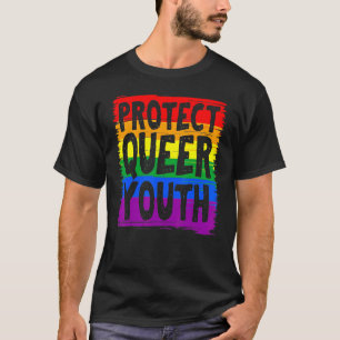 Beveiliging Queer Youth Lgbt Gay Transgender Prid T-shirt