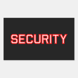 Beveiliging Rechthoekige Sticker
