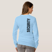 Beveiliging T T-shirt voor vooraan afdrukken Licht (Achterkant volledig)