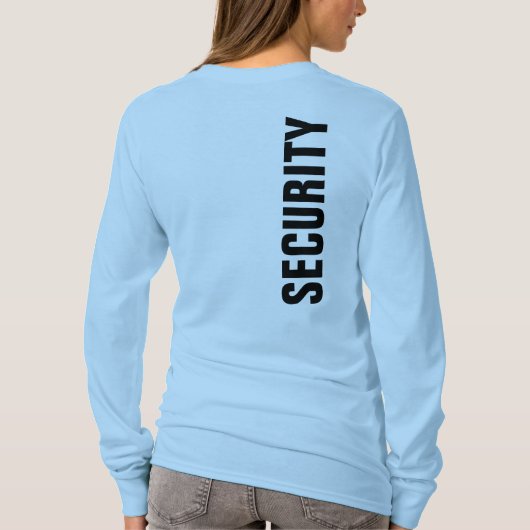 Beveiliging T T-shirt voor vooraan afdrukken Licht (Achterkant)
