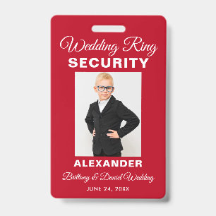 Beveiliging trouwring - Rood of kies een kleur - Badge