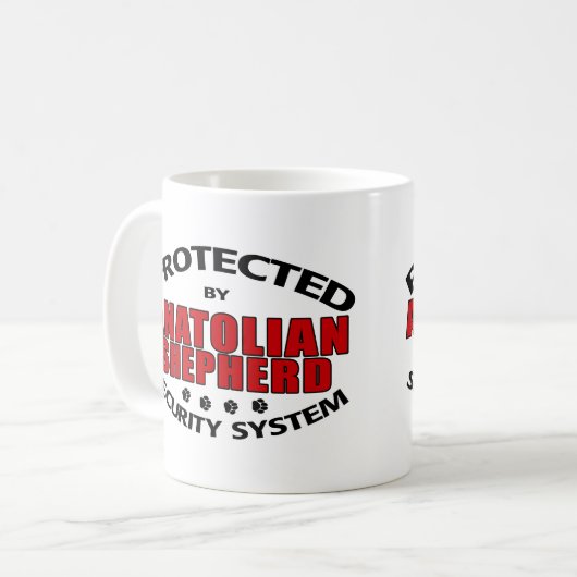 Beveiliging van Anatolian Shepherd Koffiemok (Voorkant links)
