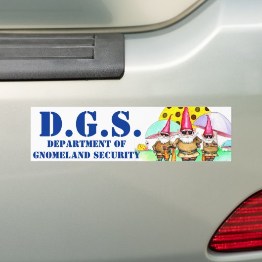BEVEILIGING VAN GNOMELAND BUMPERSTICKER (Op auto)