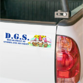 BEVEILIGING VAN GNOMELAND BUMPERSTICKER (Op Truck)