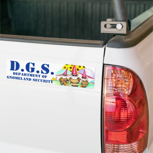BEVEILIGING VAN GNOMELAND BUMPERSTICKER (Op Truck)