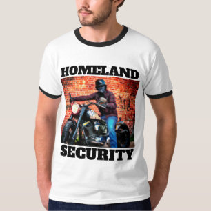 BEVEILIGING VAN HOMELAND BIKER MOTORCYCLIST-SHIRS T-SHIRT