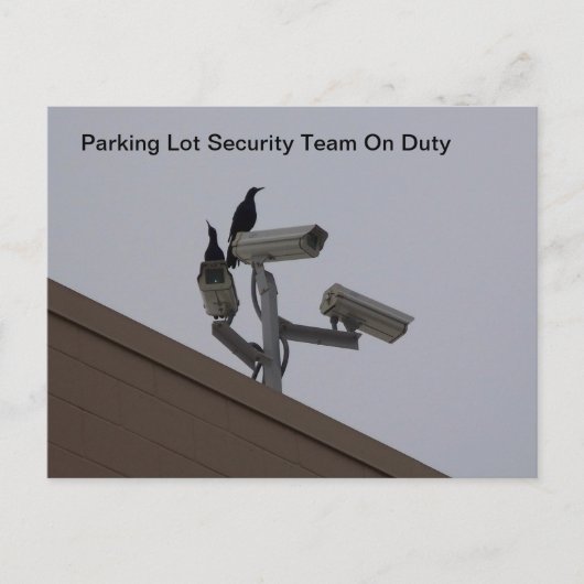 Beveiliging van partij parkeren briefkaart (Voorkant)